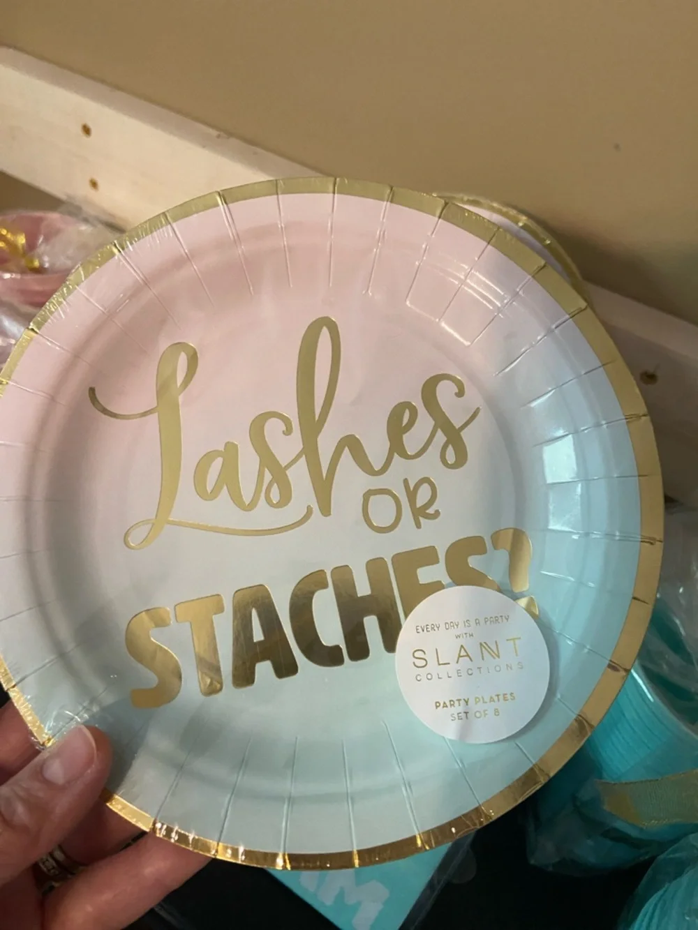 RESELLERS BUNDLE Of 10‎ Plates, 10 Napkins and 11 Cups Gender Reveal Baby Shower